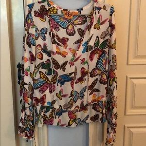 Tory Burch Silk butterfly top